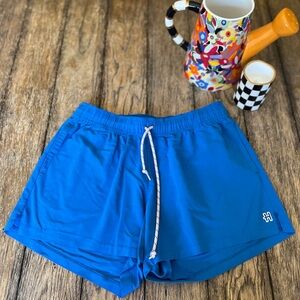 HOMAGE Blue Athletic Shorts with Drawstring Waist
